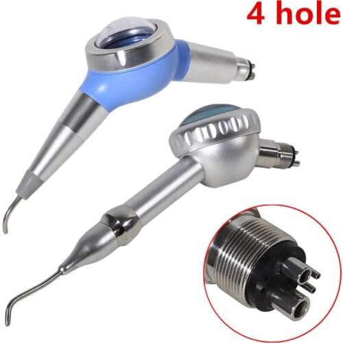 2 Type Dental Supplies 4 Hole Air Sandblasting Gun Polisher Nozzle cleaner Cleanning Teeth Dental Tools