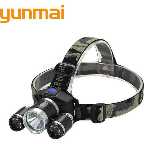 Yunmai LED headlamp built-in battery waterproof headlamp flashlight flash light white light USB rechargeable camping fishing