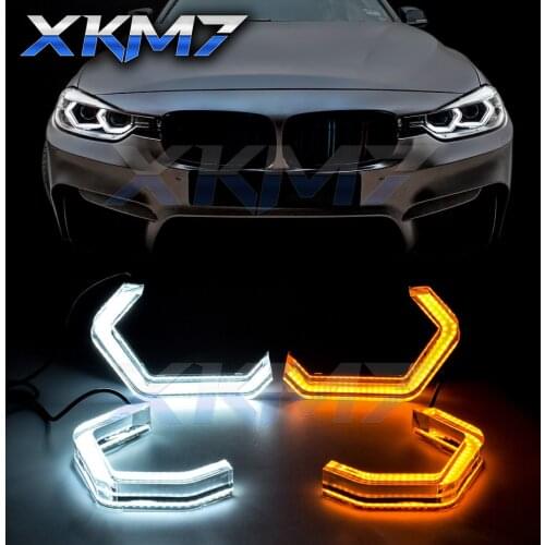 XKM7 Angel Eyes For BMW F30 F34 F31 E60 E90 E61 F10 E46 F81 F82 M4 M2 Tuning Headlight Accessories Iconic Concept LED Halo Rings