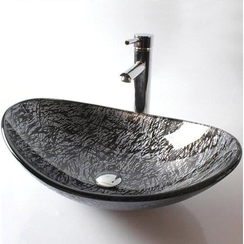 Tempered Glass Washbasin Bathroom Art Basin Bathroom Basin Sanitary Ware tempered glass sink bowls bathroom