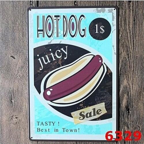 Generic 1 Pcs Vintage Food Metal Poster Wall Decor Tin Sign Rustic Plaque Bar Cafe House Home Decor