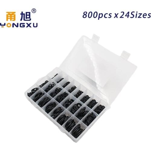 Thickness 1.5mm 2.4mm 3.1mm Nitrile Rubber Nitrile Rubber 800pcs NBR Seal Ring Kit NBR O-Ring Gasket Sealing oring waterproof
