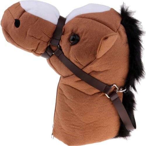 Horse Head Animal Zipper Golf Club Wood Driver Head Cover Protection Headcover Replacement