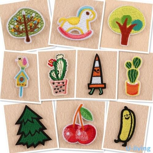 1pcs Mix fashion Patches for Clothing Iron on Embroidered Sew Applique Cute Patch Fabric Badge Garment DIY Apparel Accessories