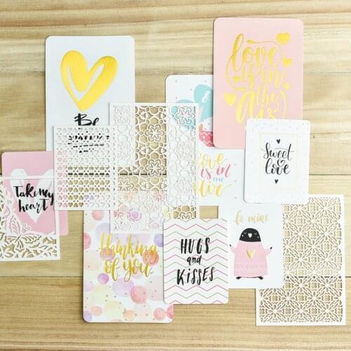 12pcs Single-side Printed Cardstock Die Cuts for Scrapbooking/Card Making/Journaling Project DIY