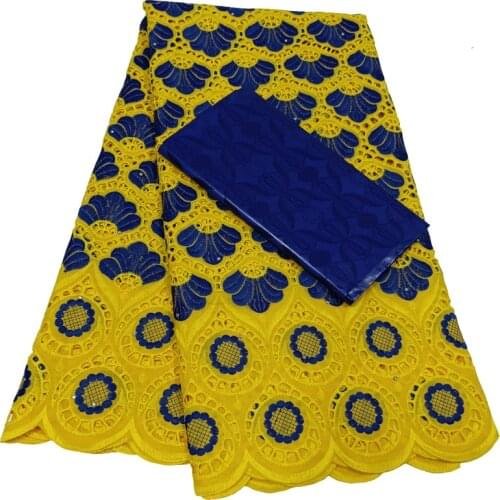 2.5 +2.5 Yards Latest Bazin Brocade New Female And Embroidered Lace Dubai Swiss Prom Dresses Wedding Damask Fabric Cotton