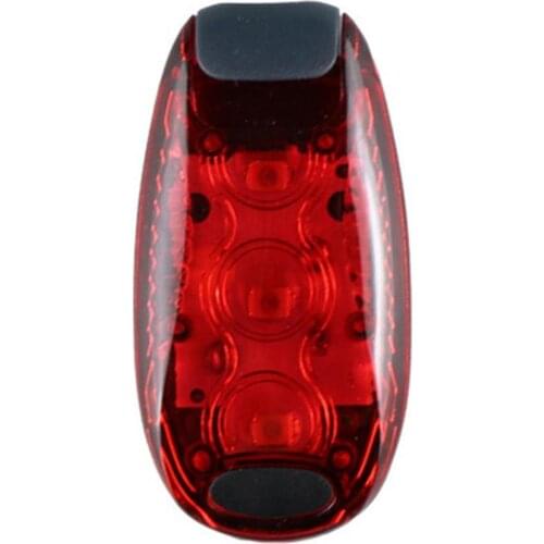 3pcs LED Outdoor Safety Night Running Cycling Flashing Light Clip Warning Lamp Multi Lighting Modes Bicycle Light LED Taillight
