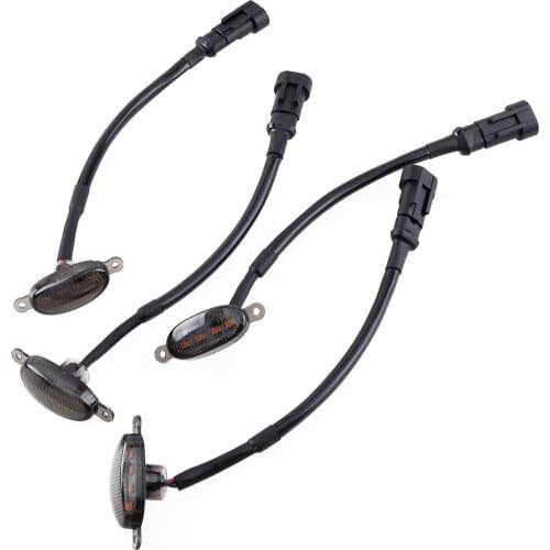 4Pcs Car Amber LED Front Bumper Grille Light Daytime Running Lamp Raptor Style Fit for Nissan Titan XD 2016-2018 2019 2020 2021