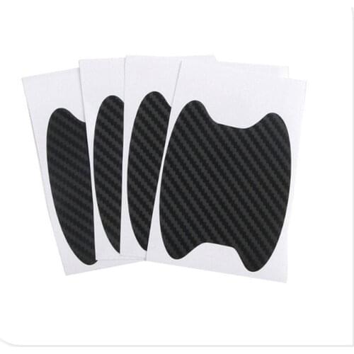 4Pcs/Set Car Door Sticker Carbon Fiber Scratches Resistant for Renault Vel Modus Eolab Twizy Twin-Z Twin-Run Symbol