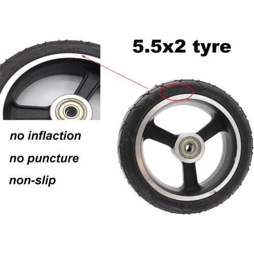 5.5 x 2 inch electric scooter rubber and alloy wheel Scooter Tire for Wheelchair Wheel factory original Scooter wheels