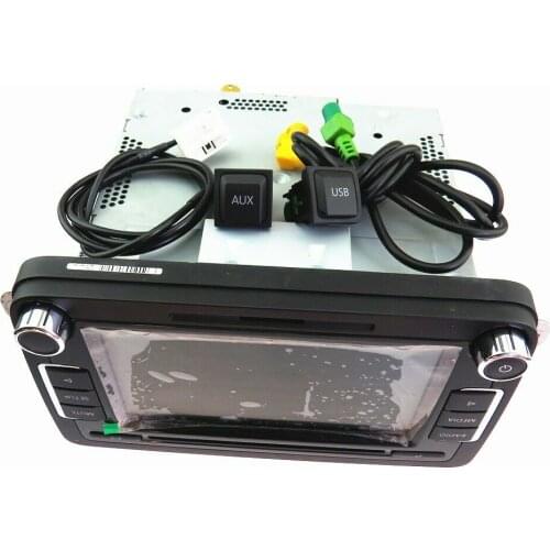 RCD510 Car Radio USB & AUX Plug & Cables With Code CD MP3 For VW Golf MK6 Passat B6 Scirocco Touran Polo 5KD 035 724A 5KD035726A