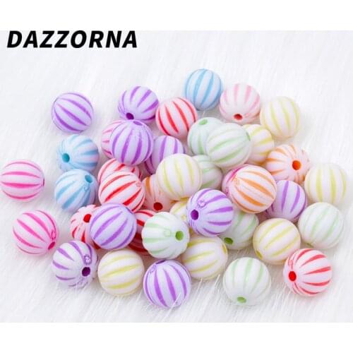 50/100/200Pcs 10mm Acrylic Beads Round Ball Spacer Loose Beads For Jewelry Making DIY Jewelry Accessories Mixed Color