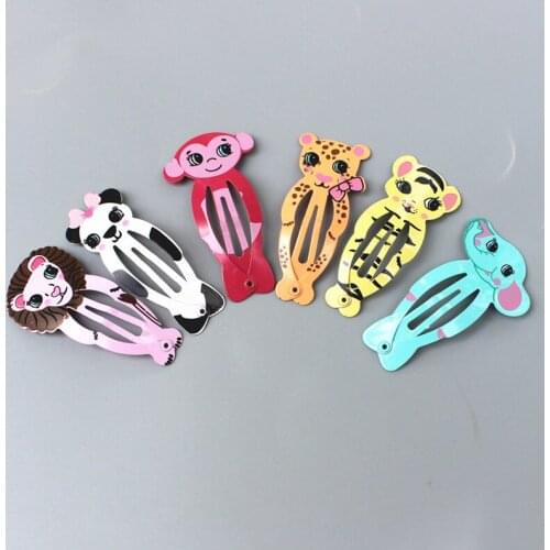 Baby Hair Accessories Children Snap Hair Clips Cartoon Animal BB Clip Animal Kingdom PP Clip Girl Hair Clip Party Gifts