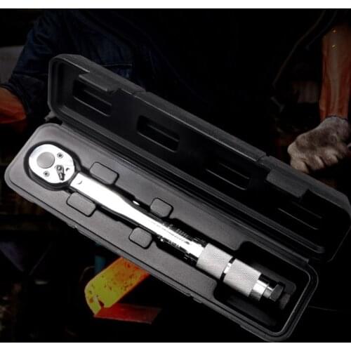50LB 3/8 Torque Wrench Drive 19-110nm Two-way Accurate Bicycle Repair Spanner Hand Tool