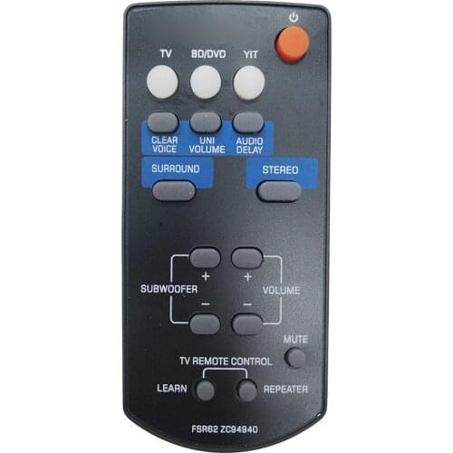 FSR62 ZC94940 New Remote Control for Yamaha Soundbar FSR62 ZC94940 YAS-201 YAS-201BL YAS-CU201 Fernbedienung