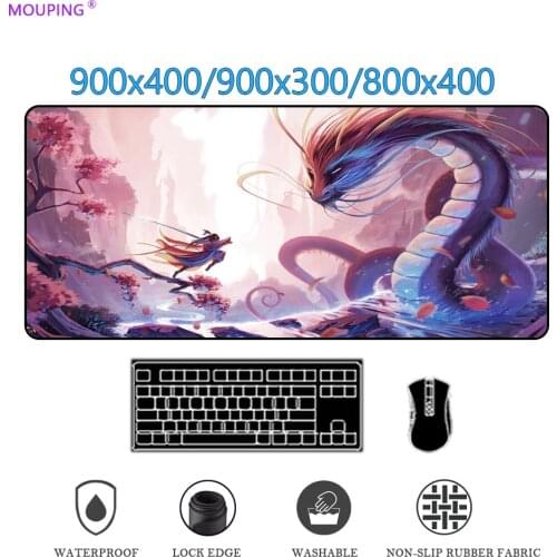 Gamer Mouse Pad Extra Large Gaming Accessories Keyboard Carpet Office Big Mousepad Xl Company Deskmat Carpet Rubber DropShipping