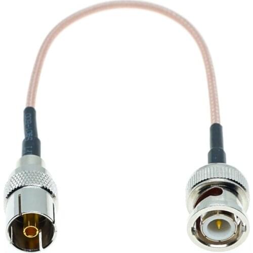 BNC male to IEC DVB-T PAL Female Coax RF Pigtail FPV Jumper RG316 Cable