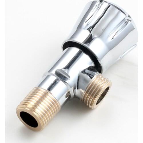 CLASSIC Bathroom Accessory Brass 1 / 2*1/2 Interface round Angle Valve