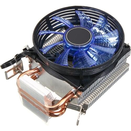 3Pin Power LED CPU Cooler Fan Heatsink Quiet Cooler For Intel Socket LGA1156/LGA1155/LGA775 AM3 AMD Hydraulic Fan