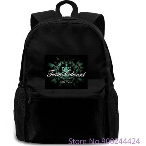 MENS TWILIGHT SAGA NEW MOON TEAM EDWARD BLACK GRAPHIC NEW #13121V New Unisex women men backpack laptop travel school adult