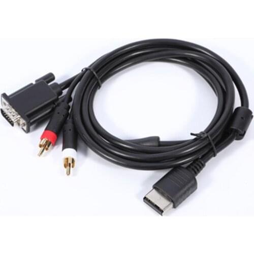New VGA Cable RCA Sound Adapter HD Box Cable for Sega Dreamcast