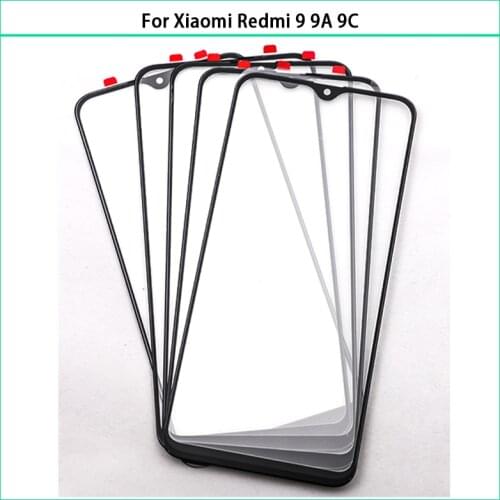New For Xiaomi Redmi 9 9A Touch Screen LCD Front Glass Panel Lens For Redmi 9C Touchscreen Outer Glass Replacement