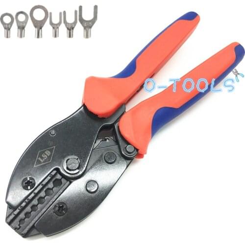 Hand crimping plier for 1-10mm² non-insulated terminals,hexagonal after crimped,LY-110TX 18-8AWG crimper tools