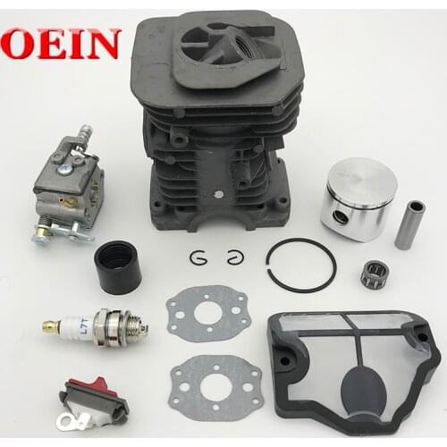 40mm Cylinder Piston Spark Plug Carburetor Carb Kit Fit Husqvarna 142 141 Chainsaw Chain Saw Spares Engine Rebuild Set