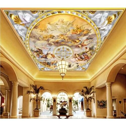 Sky ceiling wallpaper Modern Wallpaper 3D Wall Murals For Living Room Ceiling Mural angel ceilings Custom Wallpaper