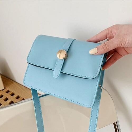Simple Fashion Handbags For Women High Quality Pu Leather Shoulder Bag Designer Solid Color Female Crossbody Bag Messenger Bag