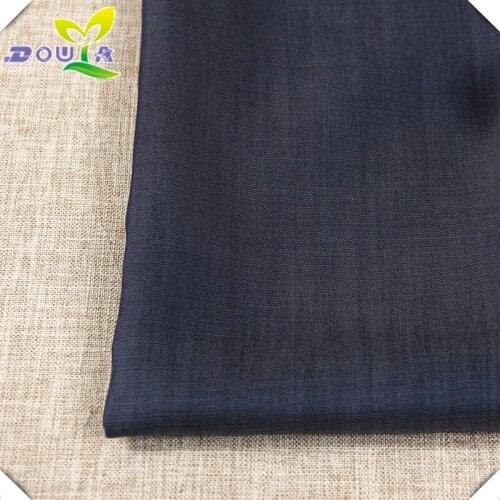 Spot supply plain denim fabric washed denim shirt dress fabric