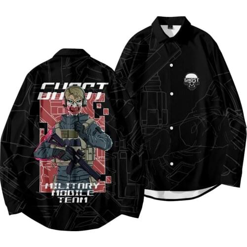 Spring Autumn Shirts Men Casual Black Print Shirt New Arrival Male Long Sleeve Casual Loose Shirts Large Size XXS-6XL