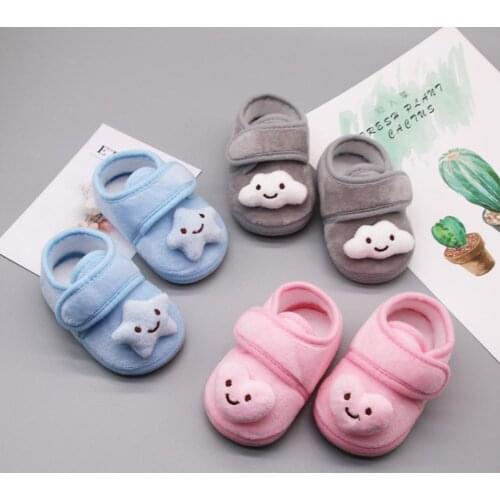 Autumn Winter Baby Boys Girls Warm Soft-soled Toddler Shoes Infant Slippers Non-slip Casual Shoes for Baby Kid New Year Gift