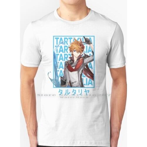 Tartaglia | Genshin Impact T Shirt 100% Pure Cotton Genshin Impact Genshin Game Gaming Genshin Impact Girl Anime Girl Anime