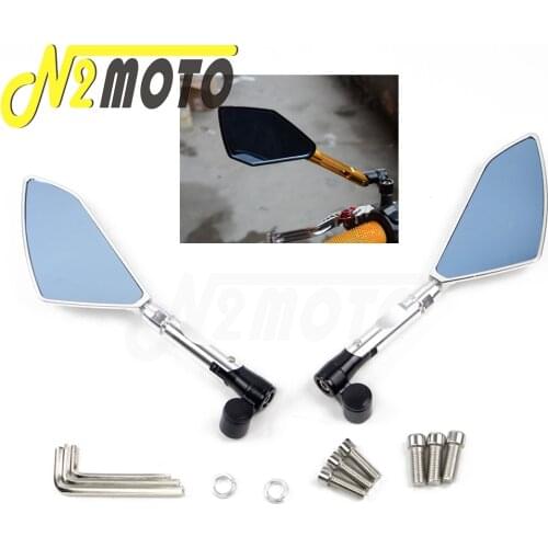 CNC Universal Motorcycle Mirror Motorbike Rear Side View Mirrors Fits Most Motorcycles With 8mm 10mm Thread Black Red Gold