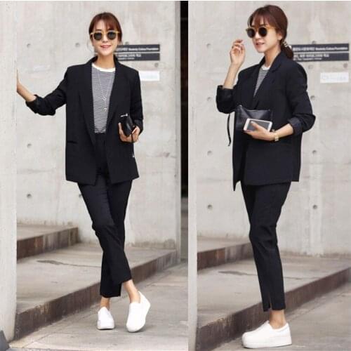 Womens suit female spring and autumn new fashion office ladies OL professional uniform two / piece suit