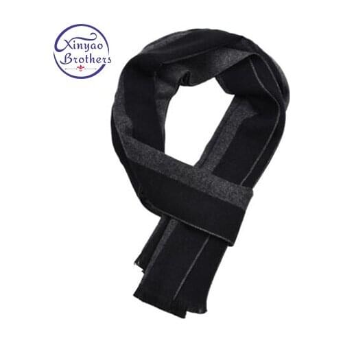 Winter Mens Scarf Men Striped Cotton Scarf Male Brand Shawl Wrap Knit Cashmere Bufandas Striped Scarf With Tassel