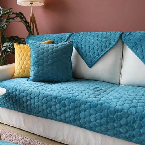 1 Piece Modern Thick Luxury Sofa Cover Elegant Towel Autumn Winter Wide-brimmed Sofa Cushion Fabric Non-slip Sofa Towels Cover