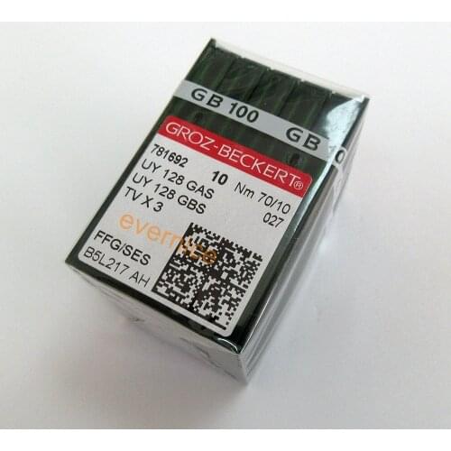 100 Pcs Groz-Beckert Uy128Gas Uyx128Gas Tvx3 For Juki Brother Pegasus Yamato