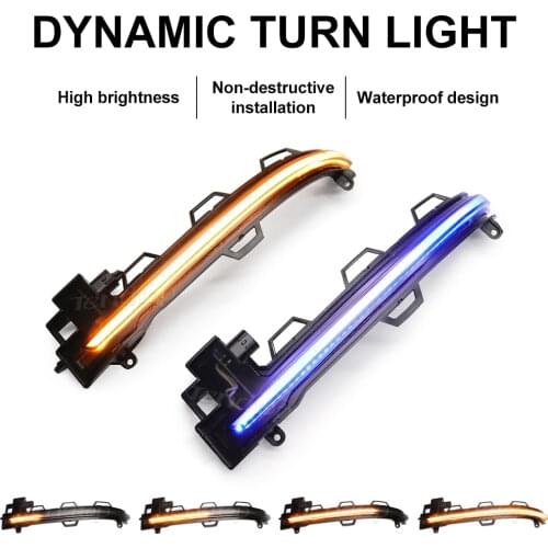 2Pcs Dynamic Steering Signal Led Rear View Mirror Indicating Flash For BMW X3 X4 X5 X6 F25 LCI F26 F15 F16 Car Accessories