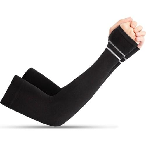 2021 Cycling Sleeves Cycling Arm Warmers Summer Ice Fabric Running Cuffs Cover Unisex Breathable Sun Protection Comfortable