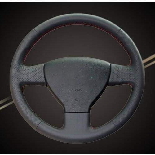 Car Braid On The Steering Wheel Cover for Volkswagen Old VW Golf Polo Sagitar Lavida 2010 Polo DIY Auto Braiding Wheel Covers