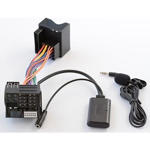 Car AUX Adapter Cable Bluetooth +MIC Fit for Peugeot 307 308 407 RD4 Radio CD