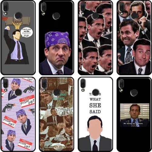 Michael Scott The Office Funny Humor Case For Huawei Y3 II Y5 Y7 2017 Y6 Prime 2018 Y9 2019 Y7A Y5P Y6P 2020 Nova 5T 2i Case