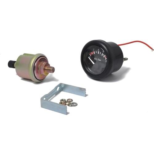 52mm 2 Inch Oil Pressure Gauge Indicating Range 0~10Bar NPT1/8 Sensor