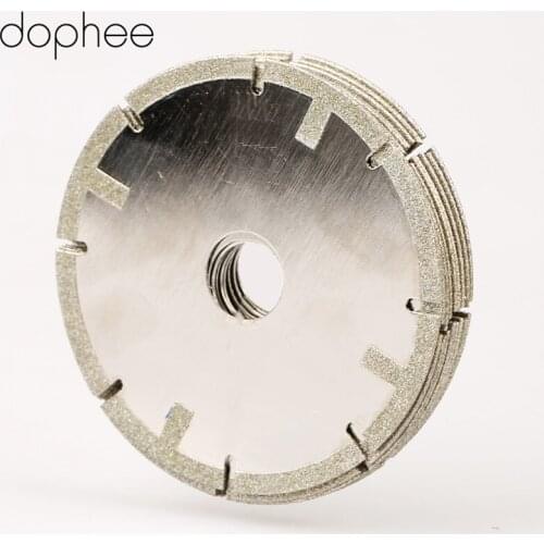 Dophee 5PCS 4" 100mm Diamond Coated CUT CUTTING Grinding Saw Blade Wheel Disc 1.5mm Thickness Grit 60# Free Shipping