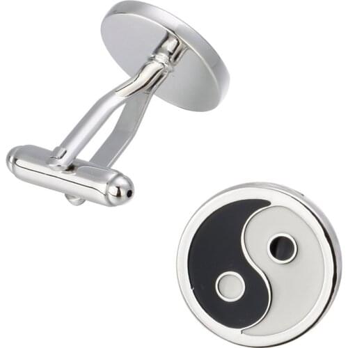 KC fashion China double color Cufflinks high-quality copper material baguatu Mens Long Sleeve Shirt Cufflinks Wedding Gift