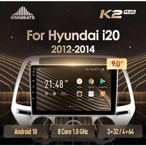 KingBeats Android 10 Octa-Core head unit HU 4G in Dash Car Radio Multimedia Video Player Navigation GPS For Hyundai i20 PB 2012 - 2014 no dvd 2 din Double Din Android Car Stereo 2din
