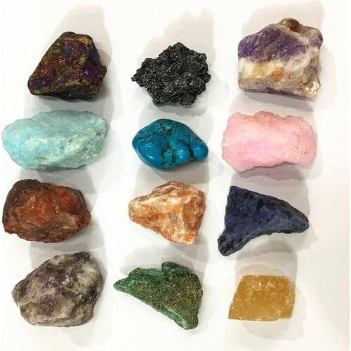 Hot New Arrived Mixed Shapes Creative Stone and Minerals Colorful Crystal Natural Stone Agates Roses Quartz Free Shipping 12PCS