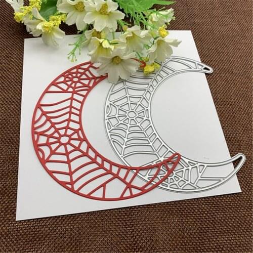 Moon Halloween Spider Metal Dies Scrapbooking Metal Cutting Dies Craft Stamps die Cut Embossing Card Make Stencil Frame